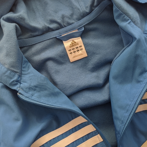 ADIDAS Bright Blue Fleece Lined Track Jacket, M - Picture 7 of 7